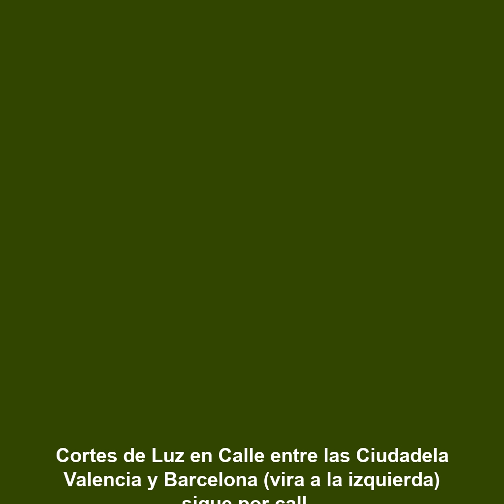 Cortes de Luz en Calle entre las Ciudadela Valencia y Barcelona (vira a la izquierda) sigue por calle que divide Ciudadelas Barcelona y Sevilla entre Las Ciudadela Villa España, Madrid y Mallorca hasta el Centro Comercial Villa España, GUAYAQUIL el 18 a 21 de noviembre 2024